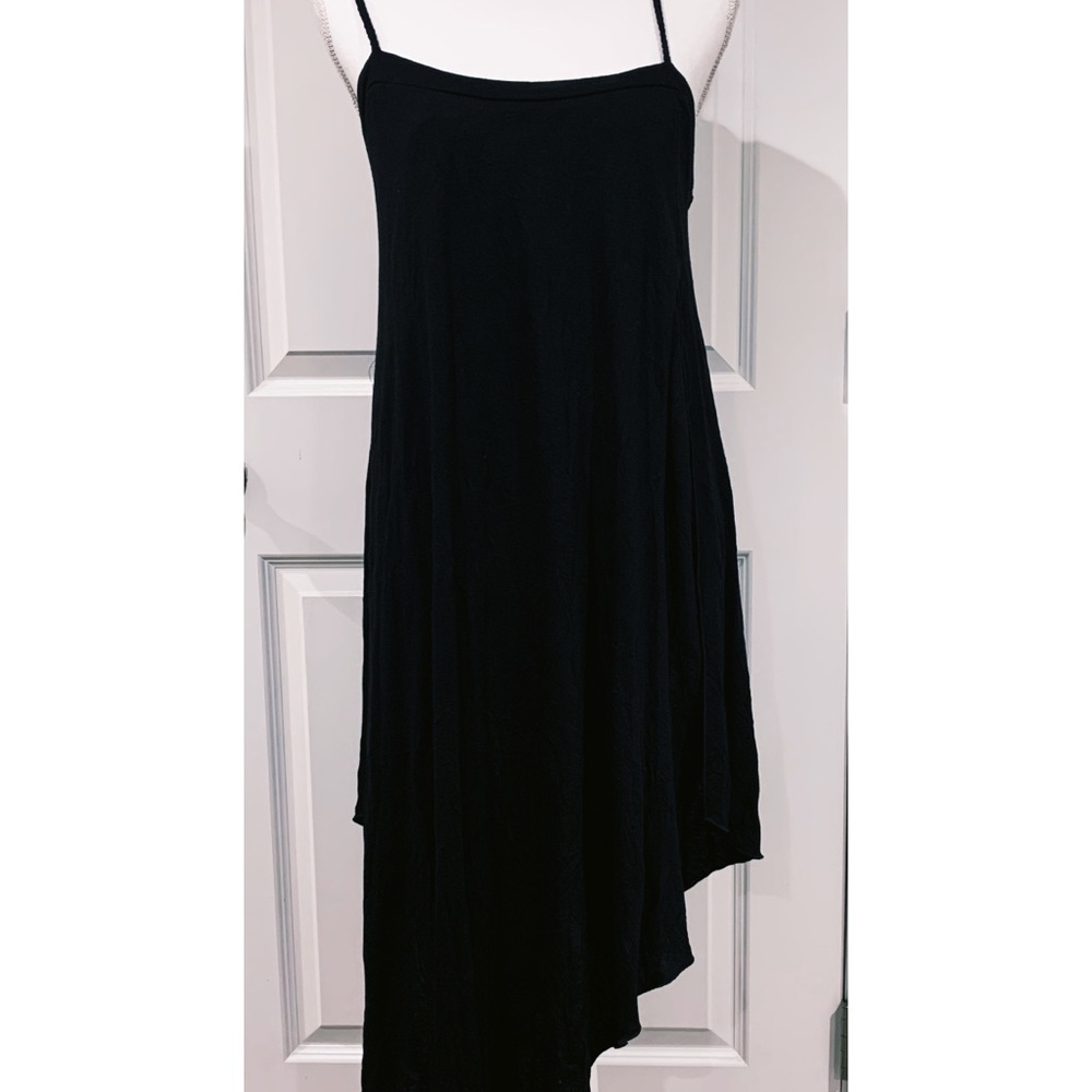 Letarte  asymmetrical black cover/ up dress.
